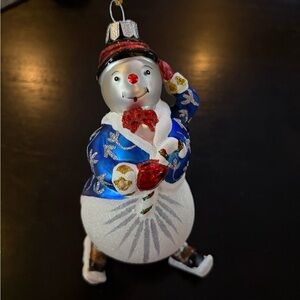 Waterford Marquis Snow Boy Skater Christmas Ornament NWT
